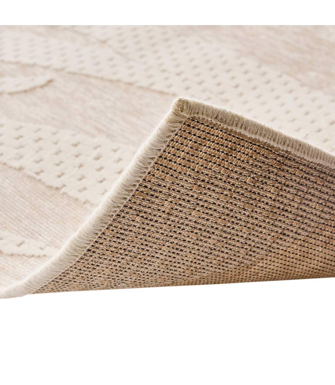 Tapis Déco Relief Cancun 140x200cm Naturel-3