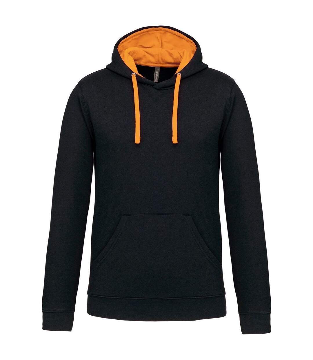 Sweat à capuche contrastée - Homme - K446 - noir et orange