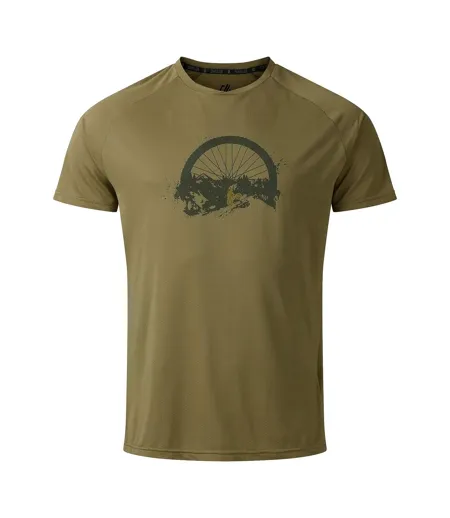 T-shirt Motif/style Roue Tech Homme Beige Dare 2B