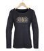 MAYFLOWER NOTICE2 – Tee-shirt manches longues noir sérigraphié pour un style chic et intemporel-2