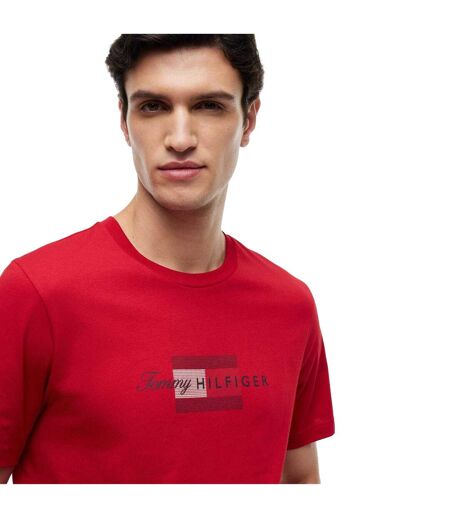 T-shirt Motif/style Texte Homme Rouge Tommy Hilfiger