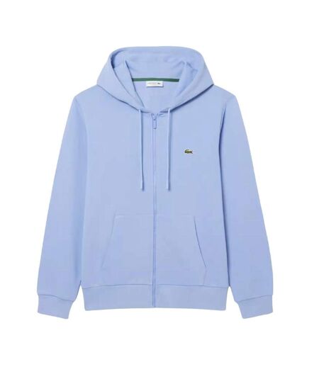 Sweat zippé bleu homme lacoste sh9809