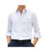 Chemise bleu/blanche homme tommy hilfiger poplin-1