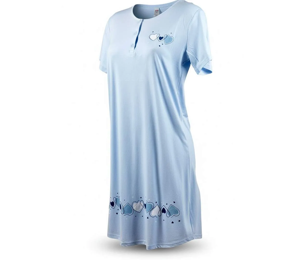 OZABI Chemise de Nuit Femme Microfibre Manches Courtes-2