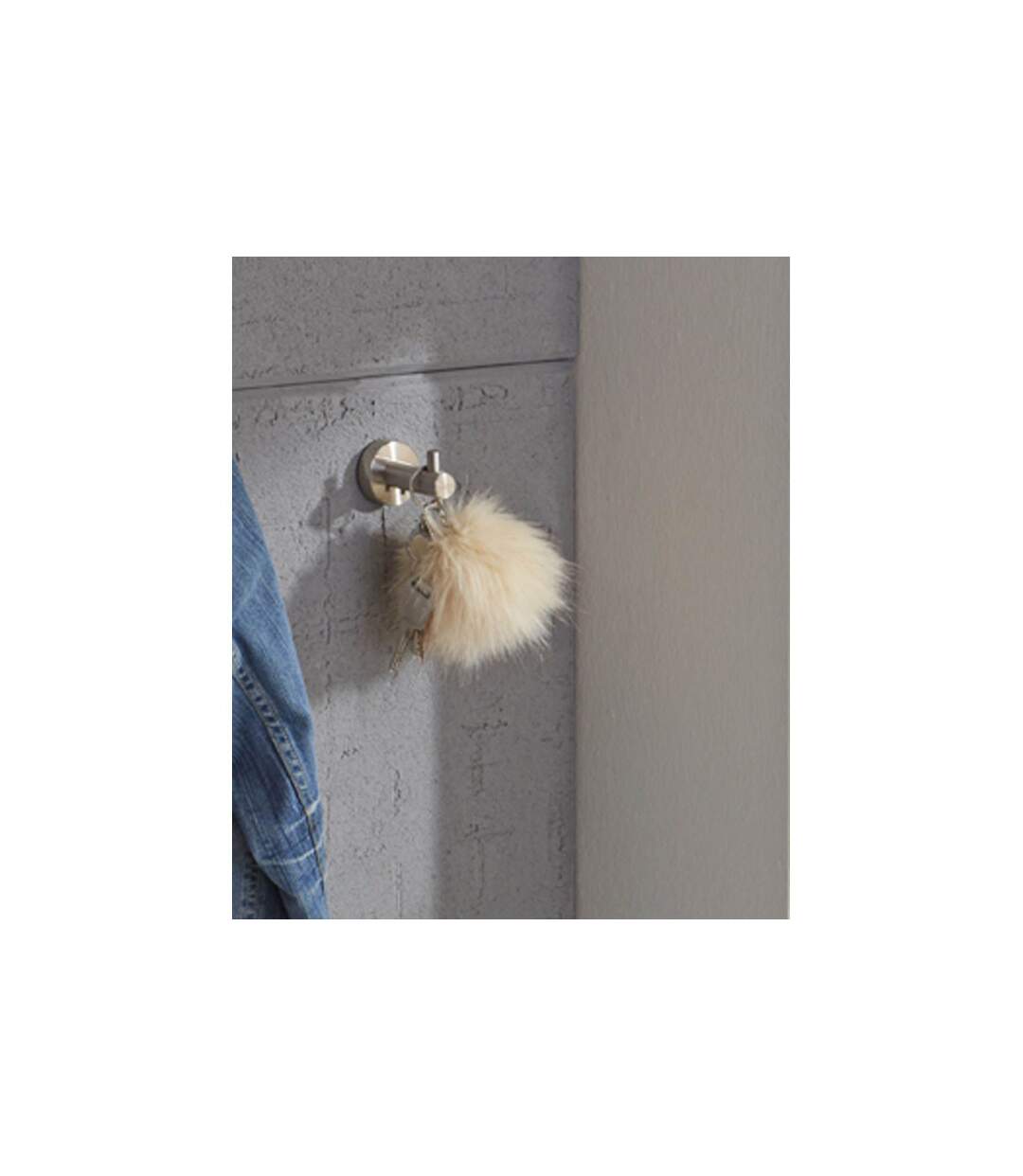 Patère en Inox 1 Crochet 7cm Argent-2