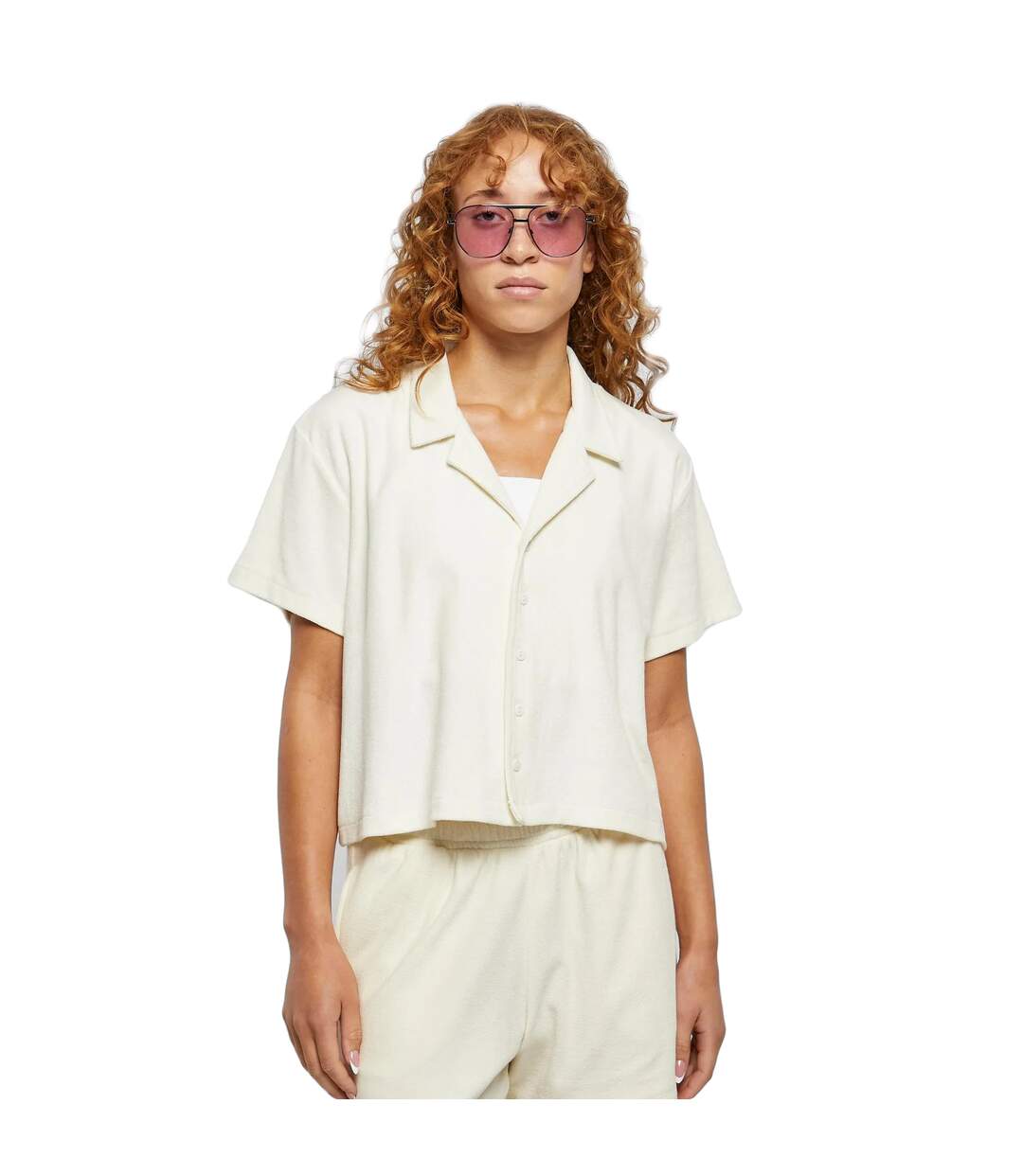 Chemise De Vacances Femme Blanc Pâle Urban Classics-3