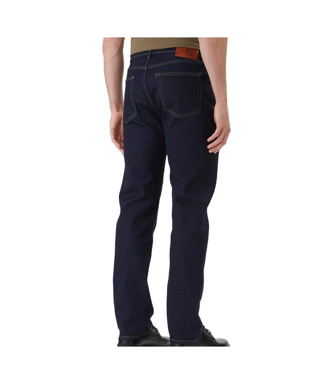 Jean slim bleu foncé homme calvin klein jeans standard-2