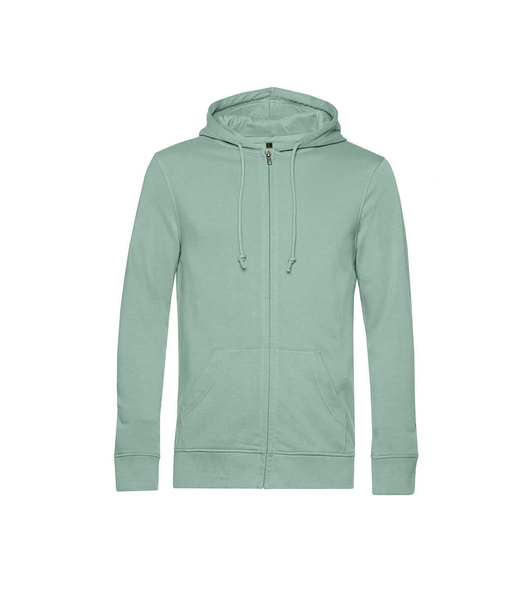 Veste à capuche organic homme vert de gris B&C-1