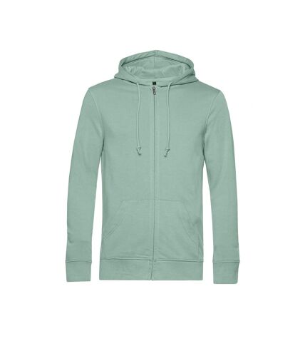 Veste à capuche organic homme vert de gris B&C