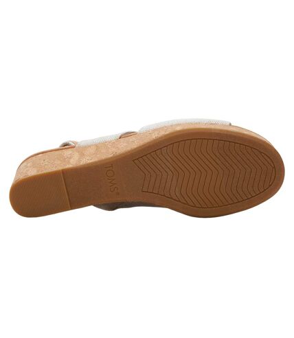 Womens/ladies claudine wedge natural Toms