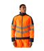 Professional Mens Hi-vis 3 Layer Soft Shell Jacket Black Orange Regatta-1