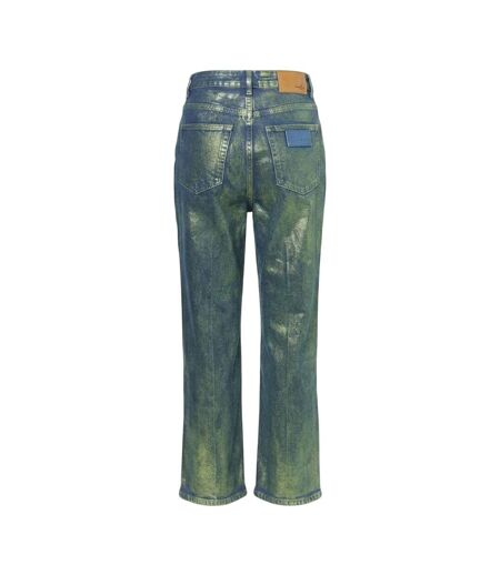 Jean Motif/style Métallisé Lupe Femme Vert AmyLynn