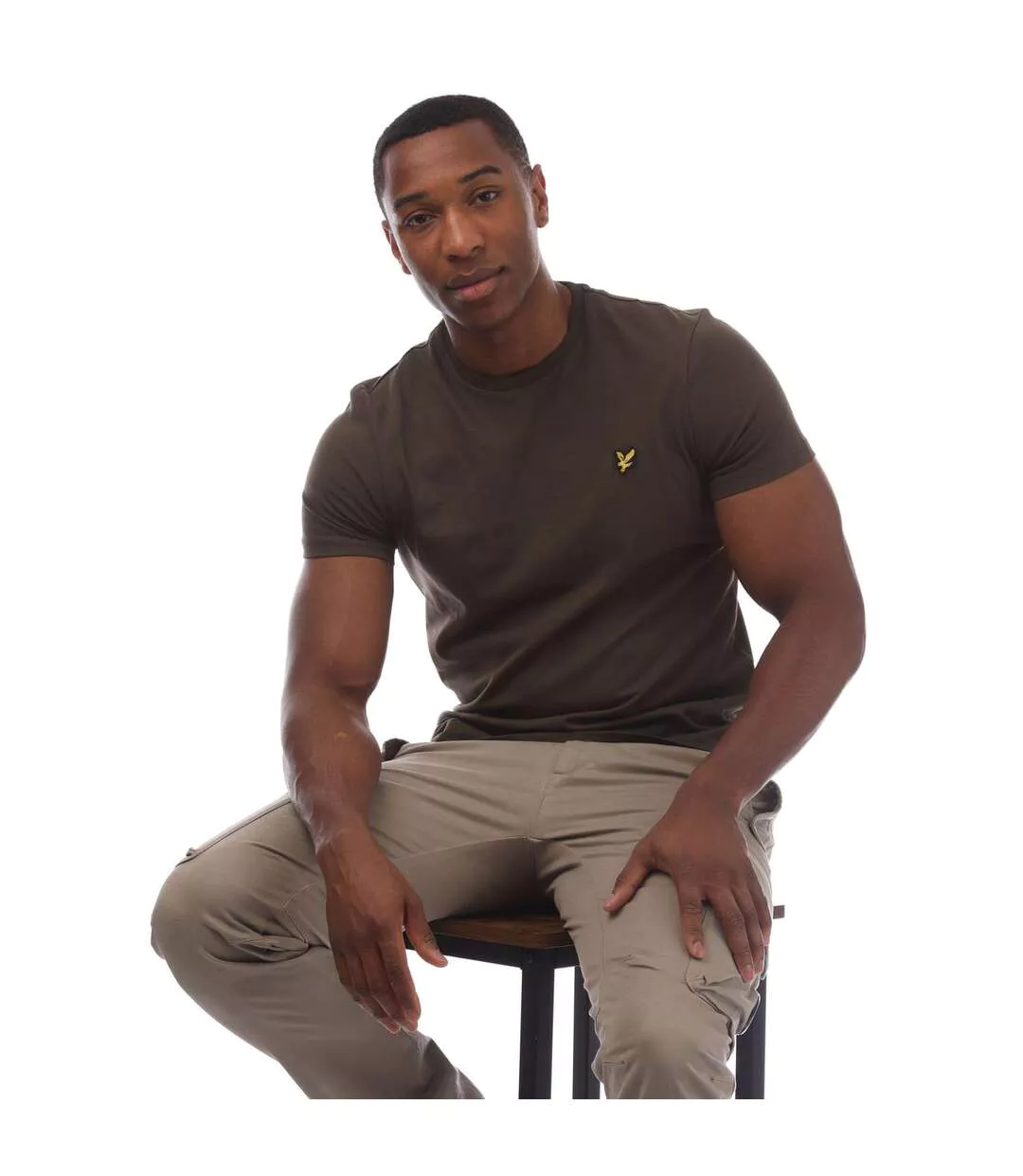 T-shirt Uni Homme Olive Lyle & Scott-4