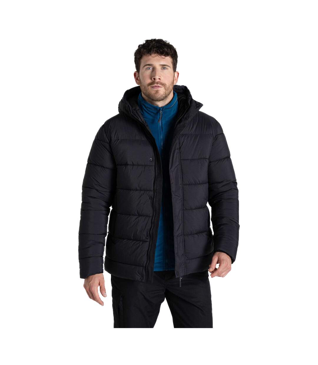 Mens Padded Winter Jacket Black Craghoppers-4