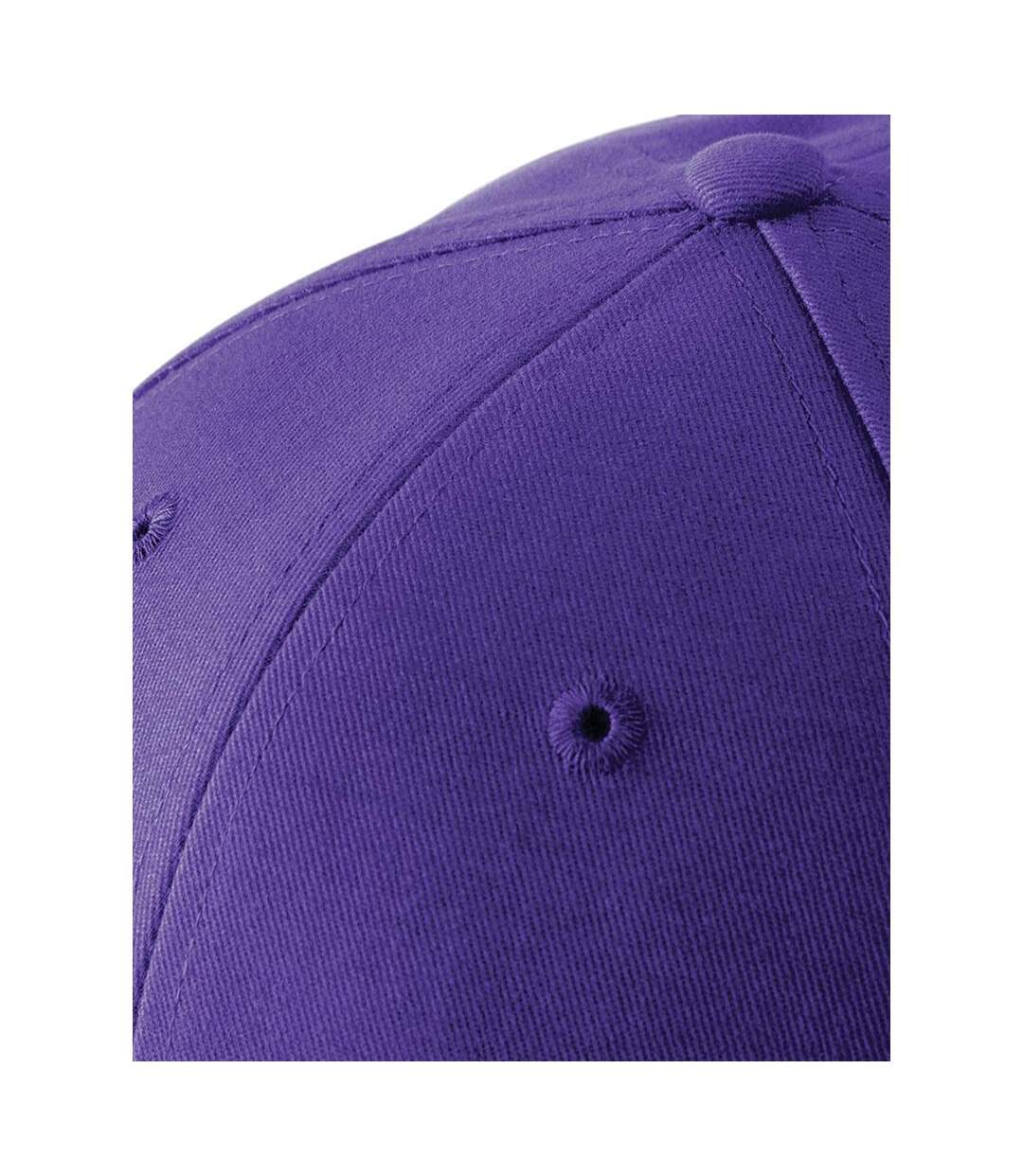 Casquette Adulte Unisexe Violet Blanc Beechfield-4