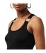 Womens/ladies Charlotte Sleeveless Vest Top Black Edited-4
