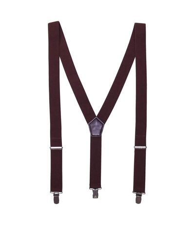 Premier Clip-On Trouser Braces (Brown) (One Size) - UTRW9112