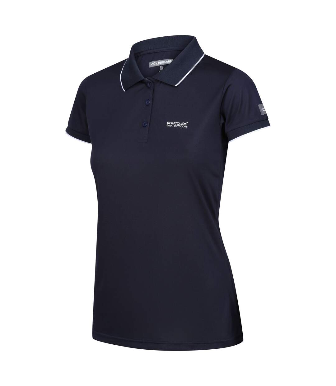 Polo manches courtes remex femme bleu marine uni Regatta