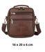Sacoche bandoulière homme en polyuréthane - Marron - Elégance fonctionnelle pour un style urbain-1