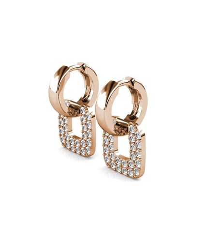 Boucles d'oreilles Classic Square, Cristal d'Autriche