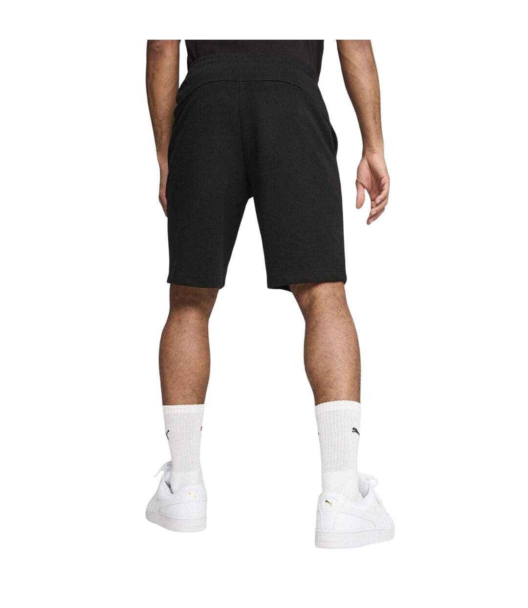 Mens Rb Leipzig Sweat Shorts Black White Puma-4