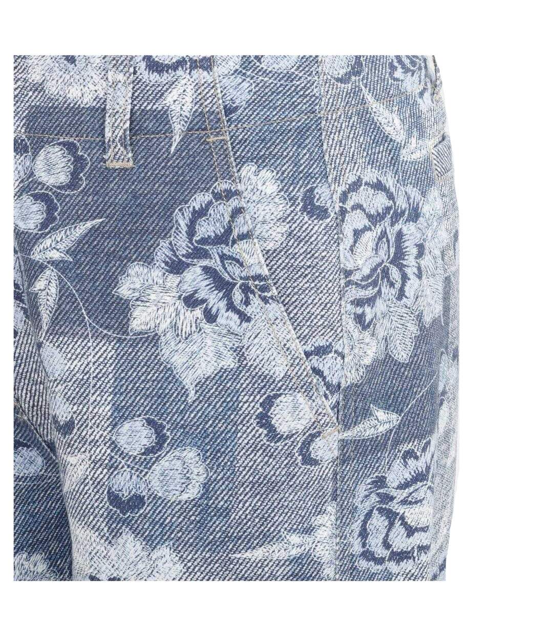 Womens/ladies Cotton Floral Jeans Blue Firetrap-3