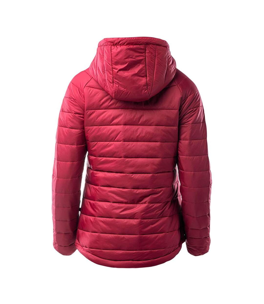 Womens/ladies Carson Padded Jacket Rumba Red Hi-Tec-2