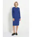 Robe-pull col montant détails côtelés perlés-1