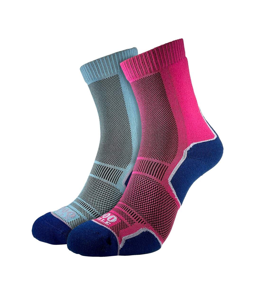 Lot de 2 chaussettes Trek monocouche pour femme-1