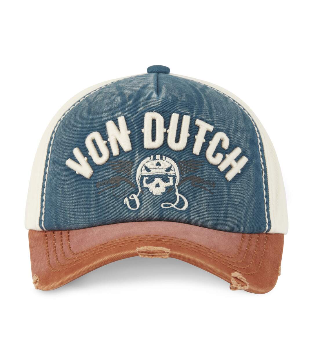 Casquette trucker avec effet usé avec broderie Xavier Vondutch-2