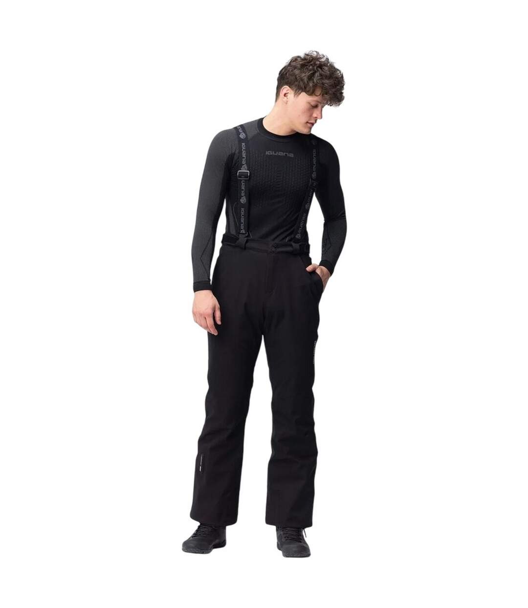 Pantalon De Ski Berhoff Homme Noir Iguana-1