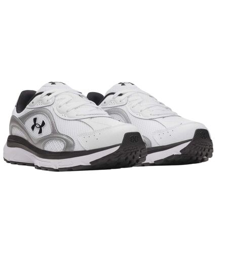 Baskets Motif/style Sportif Tech Homme Blanc Argenté Noir Under Armour