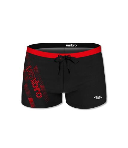 Boxer de bain homme uni avec logo rubber print Umbro