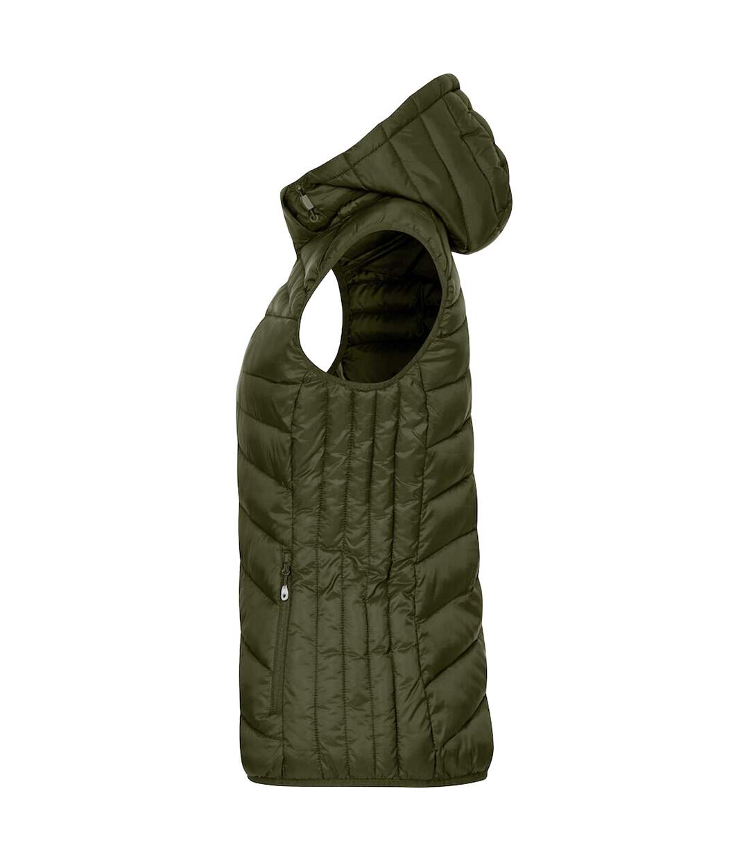 Womens/ladies Idaho Body Warmer Fog Green Clique-3