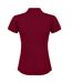 Polo sport à forme ajustée femme bordeaux Henbury