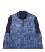 Womens/ladies Teamcup Long-sleeved Top Navy Silver Puma-3