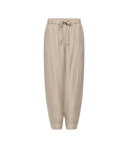 Pantalon fluide beige femme jdy elly