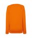 Fruit OF The Loom Ladies Fitted Lightweight Raglan Sweatshirt (240 GSM) (Orange)
