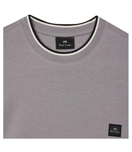 Mens Patch Logo T-shirt Grey Paul Smith