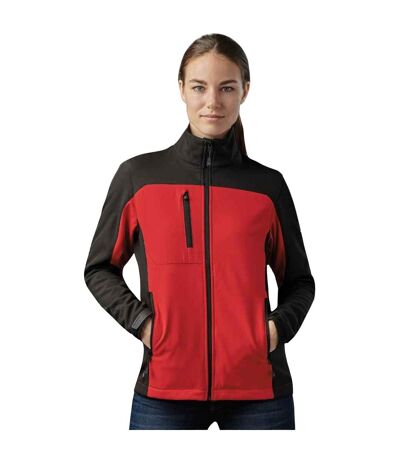Veste Softshell Cascades Femme Rouge Vif Noir Stormtech