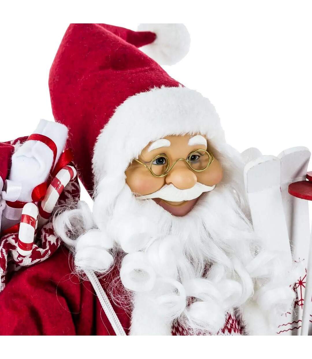 Père Noël Déco Traditionnel 61cm Rouge & Blanc-2