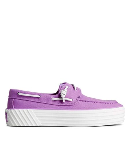 Sperry Womens/Ladies Bahama 2.0 Boat Shoes (Purple/White)