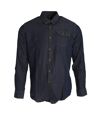 Premier Mens Jeans Stitch Long Sleeve Denim Shirt (Indigo Denim) - UTRW5593