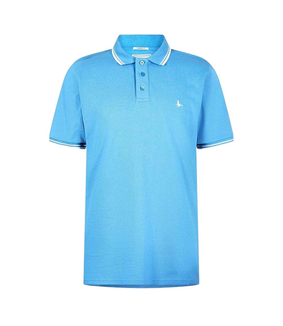Polo Motif/style Rayure Contrastée Sur Bord Edgeware Homme Bleu Vif Jack Wills-2