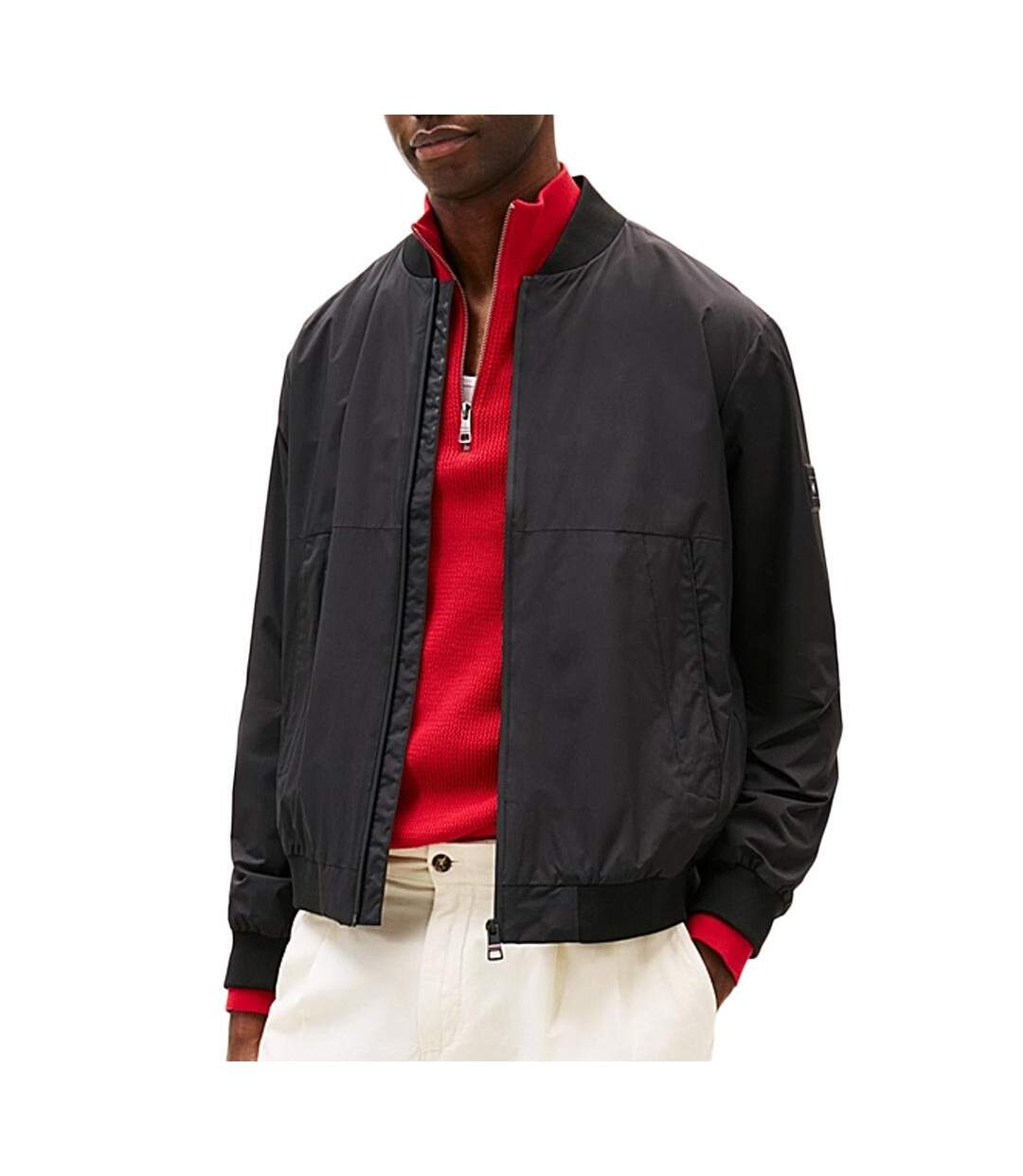 Veste noire homme tommy hilfiger branded mw0mw39199-1