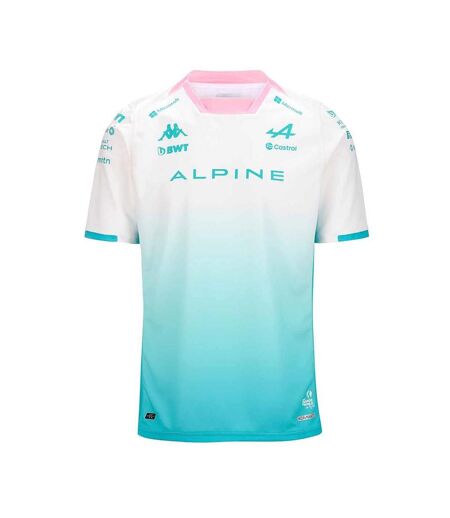 Maillot blanc/rose homme kappa kombat - xxl