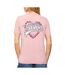 T-Shirt rose femme tommy hilfiger dw0dw21524-2