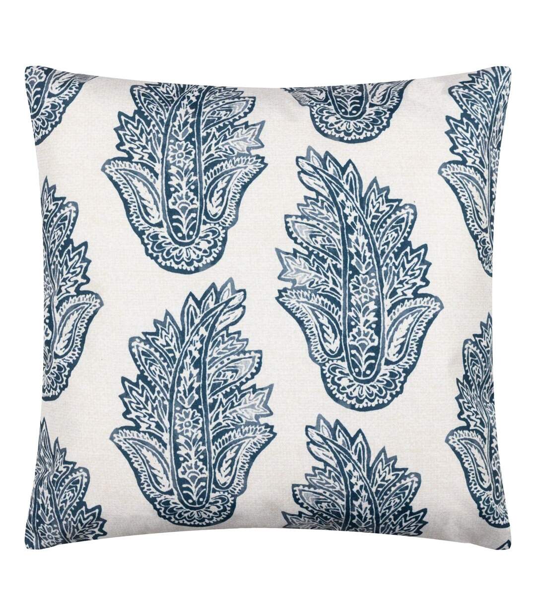 Kalindi paisley outdoor cushion cover 43cm x 43cm navy Paoletti