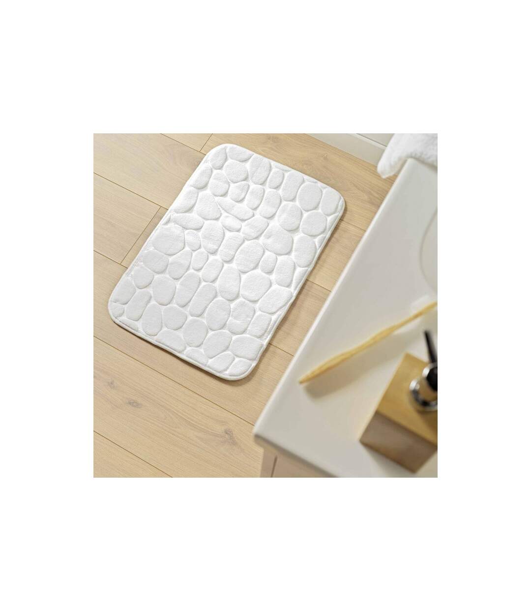 Tapis de Bain Ricochet 50x80cm Blanc-3
