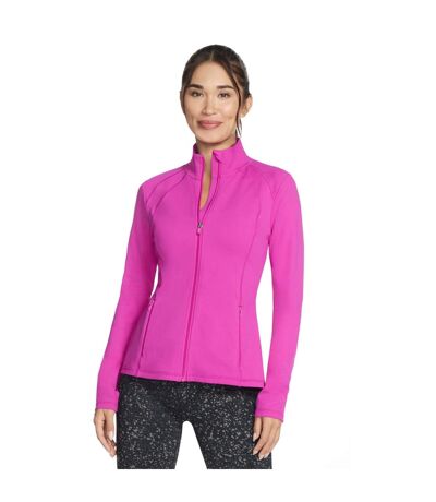 Womens/ladies Gowalk Jacket Pink Purple Skechers